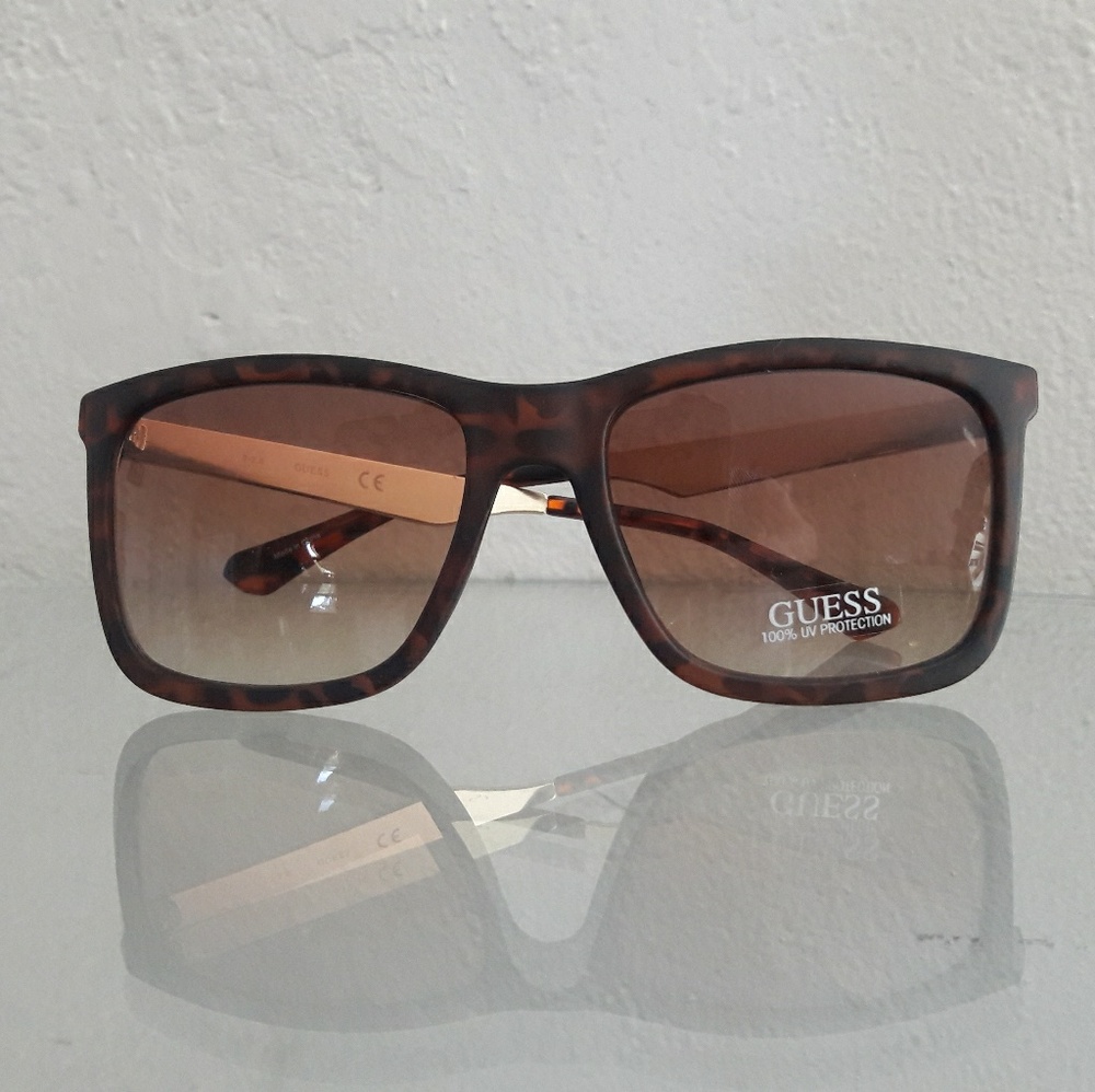 NWT GUESS TORTOISE SUNGLASSES EYEWEAR ACCESSORY - Picture 3 of 6